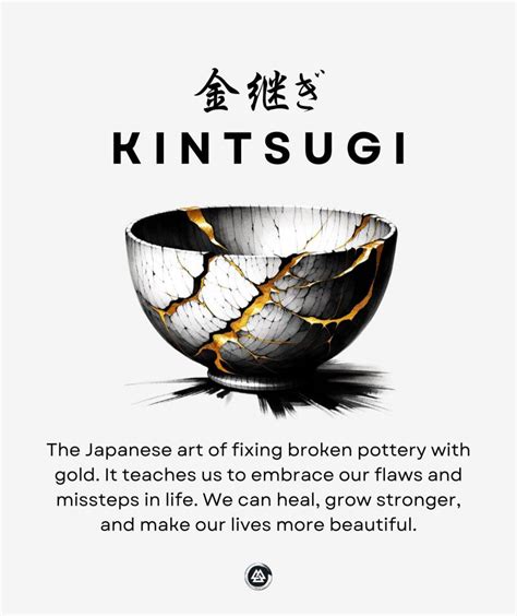 Kintsugi : The Japanese art of fixing broken pottery with gold. It ...