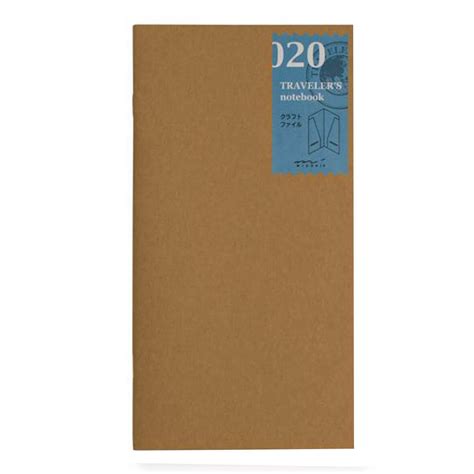 Midori Traveler's Notebook navulling kraft file 020