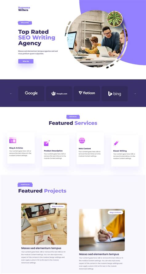 Image result for Content Writing Page Design
