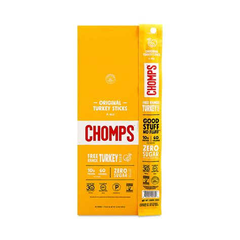 CHOMPS Free Range Turkey Sticks | Thrive Market
