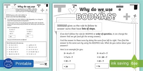 Grade 6 and 7 Maths - Why Do We Use BODMAS? (CAPS Aligned)