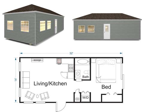 Tiny Home Floor Plan Gallery - Robin Sheds