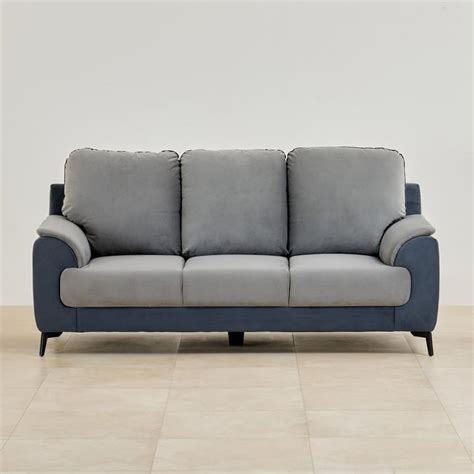 Buy Polaris Velvet 3-Seater Sofa - Grey from Home Centre at just INR ...