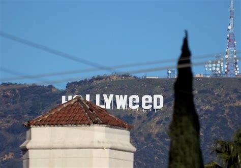 Hollywood to Hollyweed: Prankster changes iconic sign in honour of ...