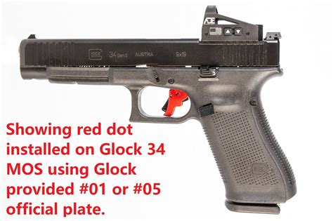 FDE Ade RD3-012S Red Dot Sight for GLOCK MOS 17 19 34 35 40 41 Pistol ...