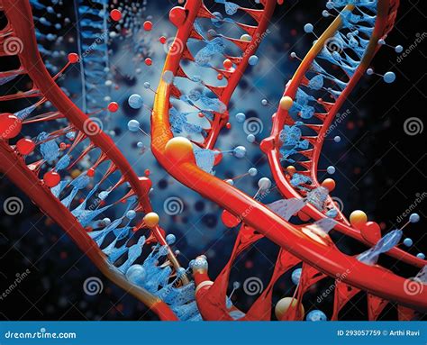 Depict The Scientific Marvel Of DNA Replication Captured Through A ...