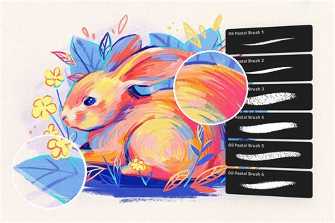 Oil Pastel Photoshop Brushes