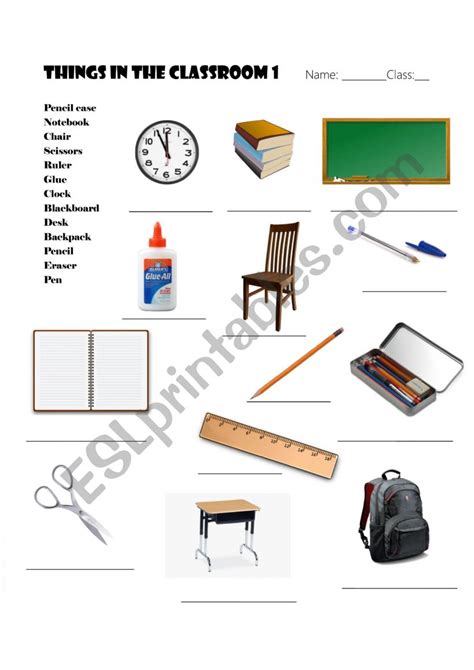 Classroom Objects 的图像结果