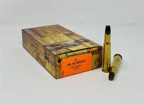 HSM 30-40 Krag Ammunition HSM-30-40KRAG-13N 180 Grain Round Nose Soft ...