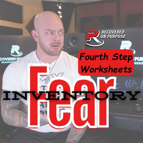 Fear Inventory Worksheet | AA 4th Step Worksheets