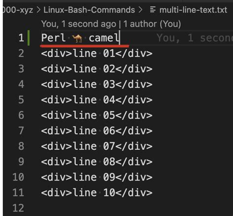 How to Insert a Word in a Line Using Unix Command 的图像结果