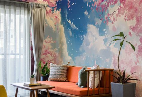 Buy Cherry Blossom Tree Wallpaper – From ₹99/sq ft