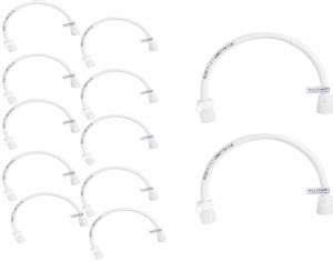 Soccer Plastic Braided Connection Pipe (18-inches,white) pack of 12 ...