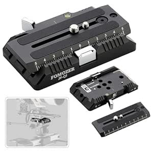 FOMOZER 120mm Tripod Quick Release Plate & Clamp Kit for Manfrotto 501 ...