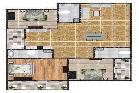 Rent 3 BHK Flat/Apartment in Brigade Palmgrove Bogadi Road, Mysore ...