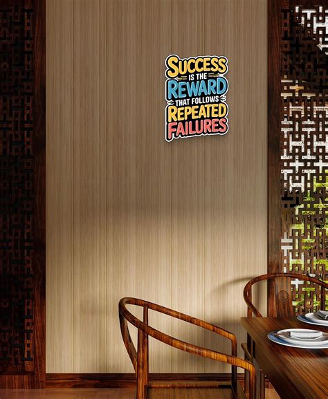 Buy Motivational Wall Quote MDF Success Office Decor at clith's – Cliths