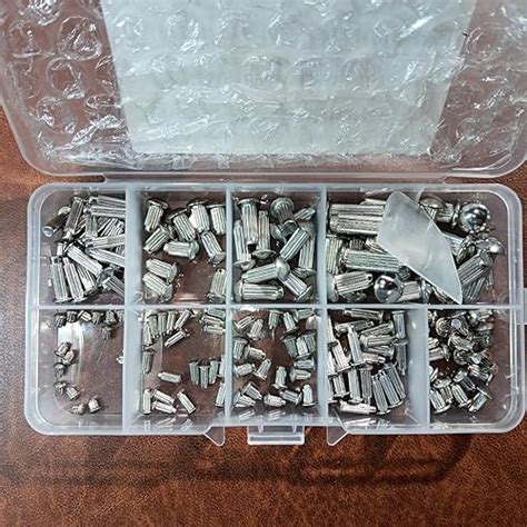 M2/M3/M4/M5 Solid Rivets, Walfront 160pcs M2-M5 Stainless Steel Round ...