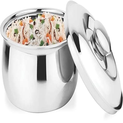 Prabha Stainless Steel Belito Casserole With Lid – New Variety Store (IN)