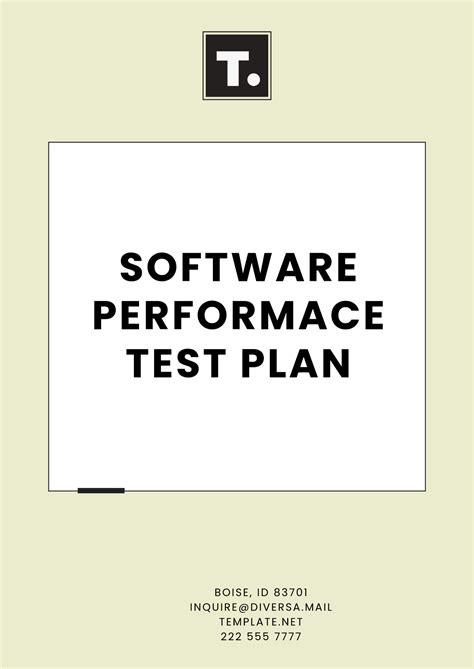 Software Performance Test Plan Template 的图像结果