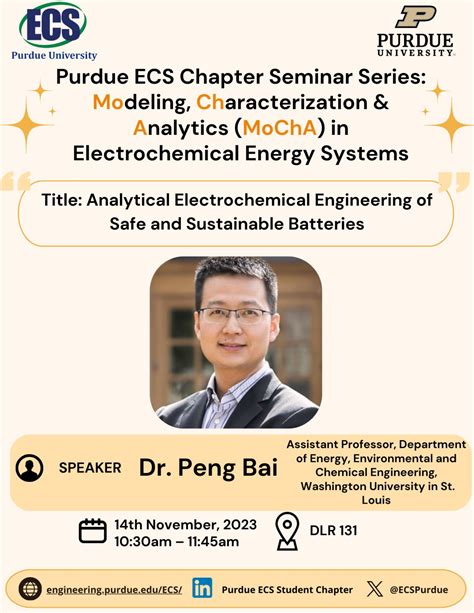 Exciting news! Join the Purdue ECS Student Chapter in welcoming Dr ...