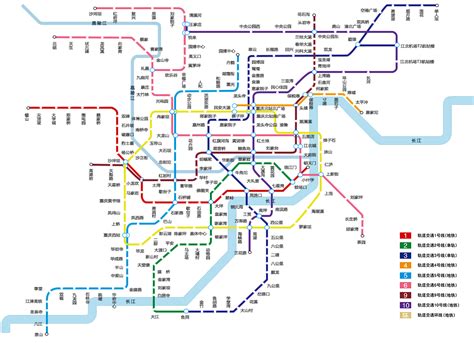 最新重庆地铁线路图(2019年)