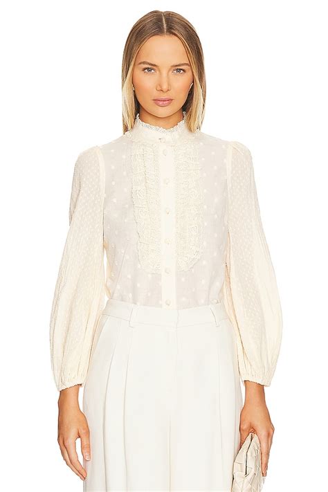 Zimmermann August Blouse in Cream | REVOLVE