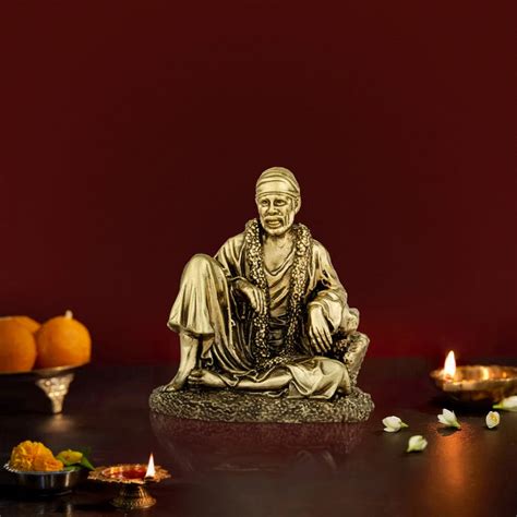 Giri - Saibaba Sitting | Saibaba Idol | Brass Sai Baba Statue