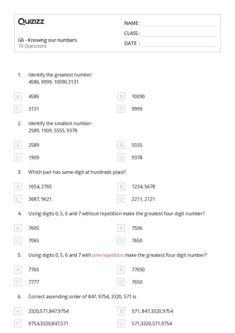 50+ One-Digit Multiplication worksheets on Quizizz | Free & Printable