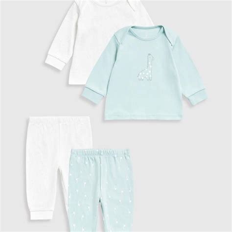 Buy Mothercare Essentials Unisex Giraffe 100% Cotton Long Sleeves 4 ...