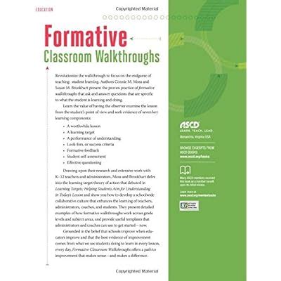 Buy Formative Classroom Walkthroughs: How Principals and Teachers ...