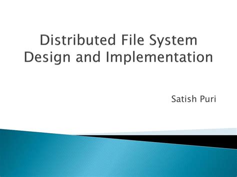 Design Issues of Distributed File System 的图像结果