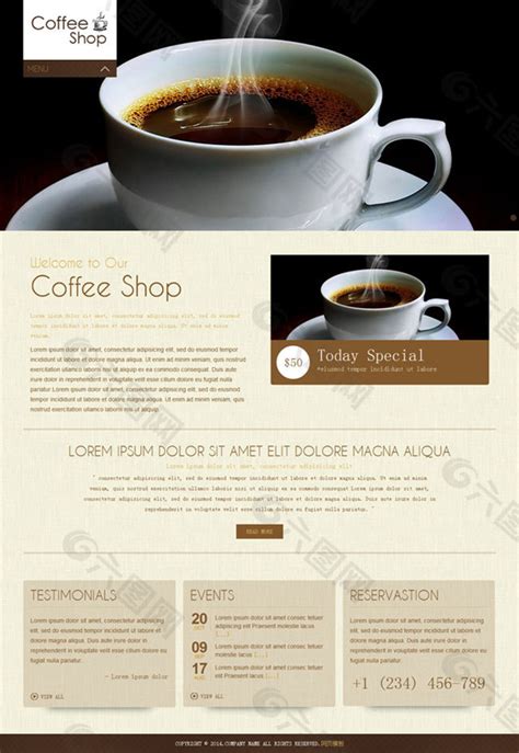 香咖阁咖啡网页设计|网页|企业官网|萌萌最美_原创作品-站酷ZCOOL