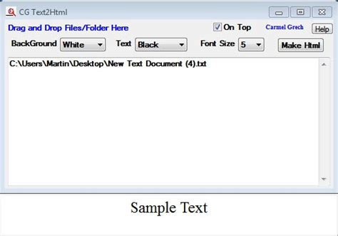 Convert HTML to Text File 的图像结果