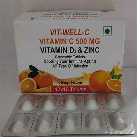 Vit well c - VITAMIN C 500 MG VITAMIN D3 & ZINC - Everwell Pharma ...