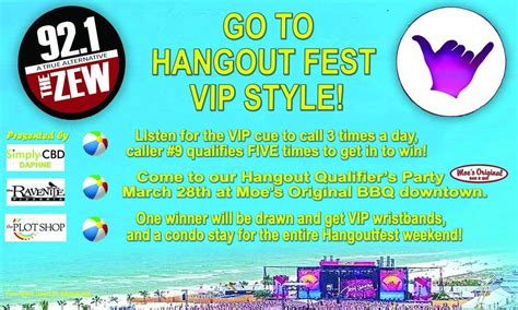 The 2024 Hangout Fest VIP Drawing, Moe's Original BBQ - Downtown Mobile ...