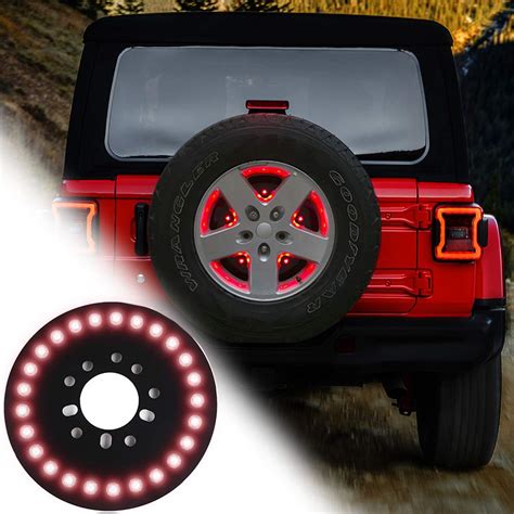RT-TCZ for Jeep Wrangler Spare Tire Brake Light Rear Tail Light Third ...