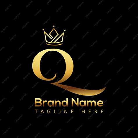 Premium Vector | Crown logo on letter q template. crown logo on q letter, initial crown sign ...