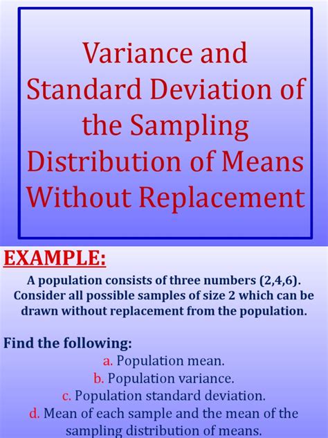 Image result for Sampling Distribution Variance