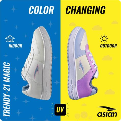asian Trendy-21 White Color Change Sneakers,Casuals,Loafers Sneakers ...