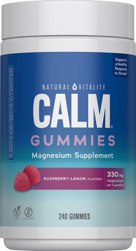 CALM Gummies Raspberry-Lemon| Natural Vitality