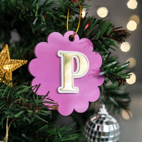 Personalized Blossom Bauble - Initial - Single - COD Not Applicable ...
