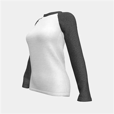 Women Raglan T-Shirt 3D 모델 $42 - .fbx .max .obj - Free3D