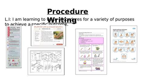 Image result for Procedure Writing Example for Grade 4