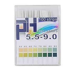 Buy 100 Strip 5.5-9.0 PH Alkaline Acid Indicator Paper Water Saliva ...
