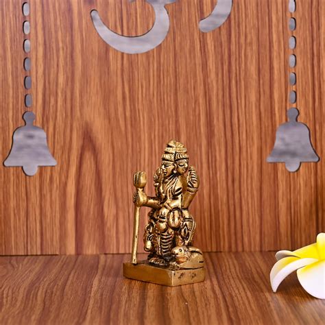 Brass Lord Dattatreya Idol (3 Inch) – Vedansh Craft