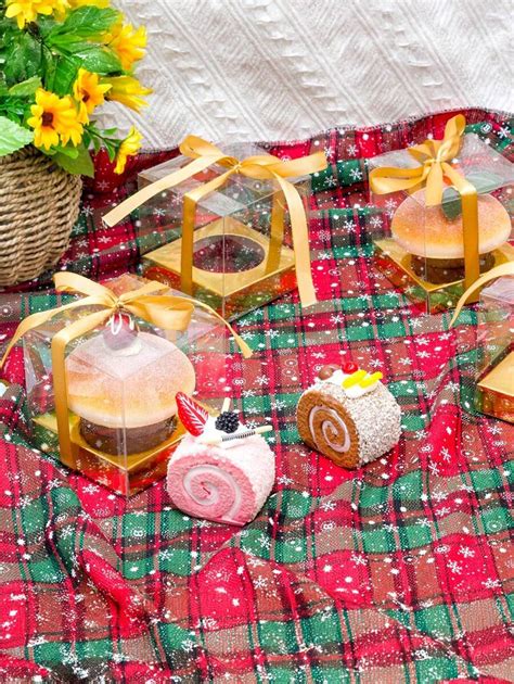 12pcs Clear Plastic Cupcake Boxes, Cupcake Containers, Transparent ...