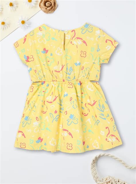 Buy Girls Printed Fit & Flare Dress Online at just Rs. 499.0 ...