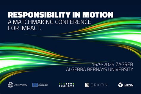 Poziv na konferenciju RESPONSIBILITY IN MOTION - RIS EcoMove