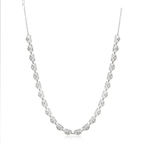 Buy Gold Plated Silver Long Lotus Necklace Online - Unniyarcha – Unniyarcha