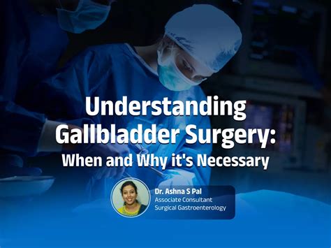 Gallbladder Surgery: When & Why It's Needed | Aster Medcity